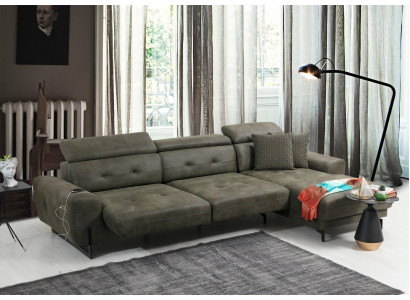 Divano ad angolo Relax a L-forma mobili di lusso salotto divano ad angolo imbottito moderno nuovo