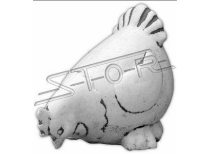 Decorazione da giardino pollo terrazza figure di pietra statua decorativa figurina