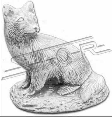 Decorazione da giardino Volpe Terrazza Pietra Figure Scultura Decorativa Statua