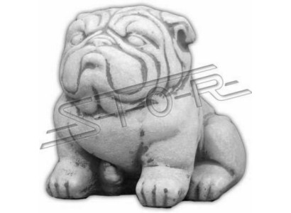 Giardino decorazione cane terrazza pietre figure decorative figura bianca statua