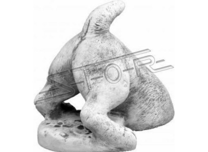 Decorazione giardino cane terrazza pietra bianco figure statua decorativa figura