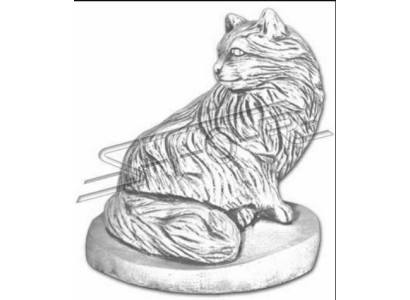 Decorazione da giardino, statua di gatto, scultura, figure, sculture, design.