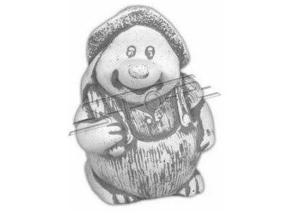 Decorazione da giardino riccio terrazza figure di pietra figura caricatura decorativa statua