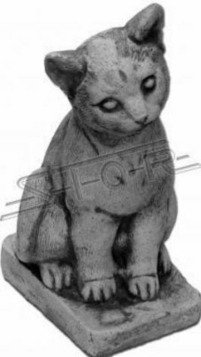 Decorazione da giardino Gatto Terrazza decorativa in pietra Figure di pietra Statua