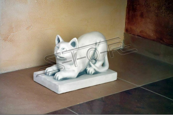 Decorazione da giardino Gatto Terrazza Statue decorative in pietra Figura Statua