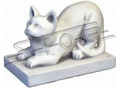 Decorazione da giardino Gatto Terrazza Statue decorative in pietra Figura Statua