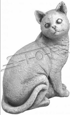 Decorazione da giardino Gatto Terrazza Figure in pietra Statua decorativa