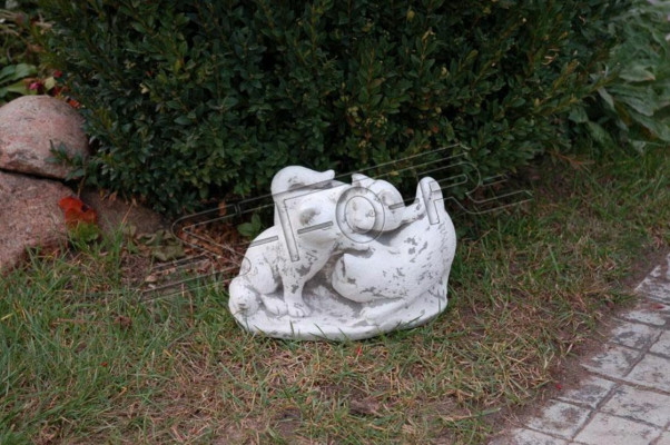 Giardino decorazione gatto terrazza statua di pietra figure decorative statua