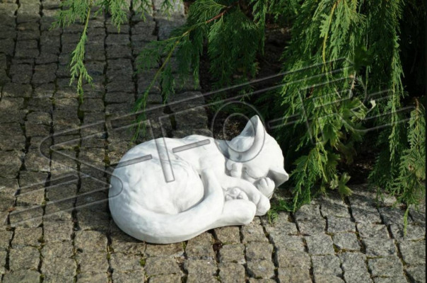 Decorazione da giardino Gatto Terrazza Statua in Pietra Personaggi Figure Decorative Statua