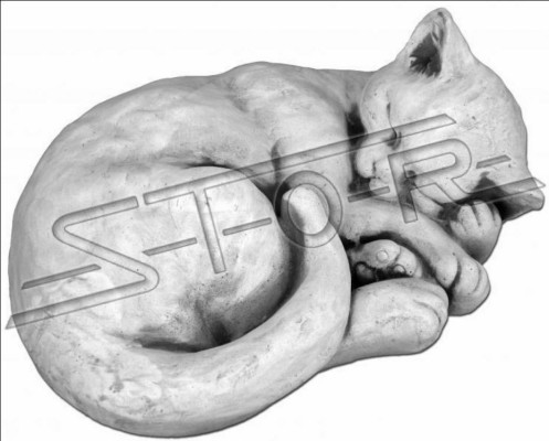 Decorazione da giardino Gatto Terrazza Statua in Pietra Personaggi Figure Decorative Statua