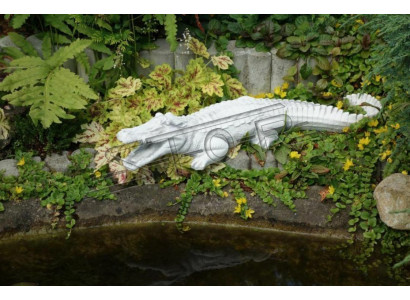 Decorazione da giardino coccodrillo terrazza figure di pietra statua.