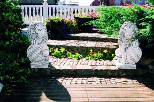 Decorazione da giardino Leone Statua Scultura Figure Sculture Designer