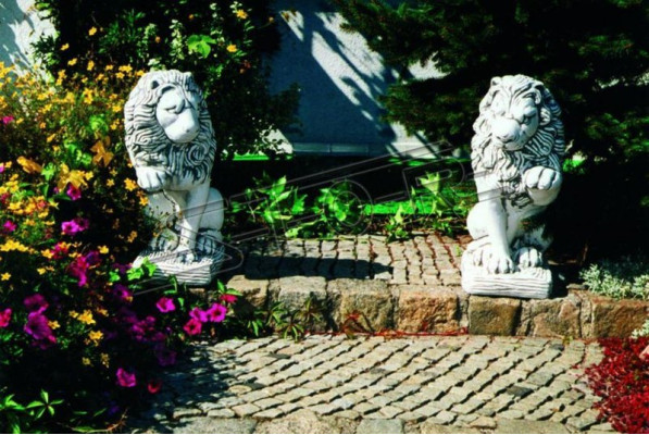 Decorazione da giardino statua scultura leone figure sculture natura designer