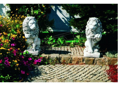 Decorazione da giardino statua scultura leone figure sculture natura designer