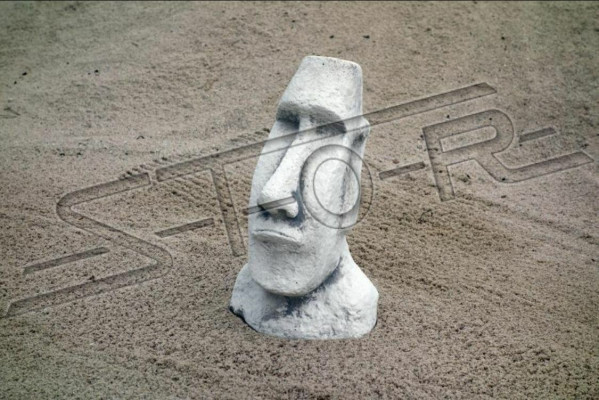 Decorazione del giardino Moai Terrazza statue di pietra figura statua decorativa