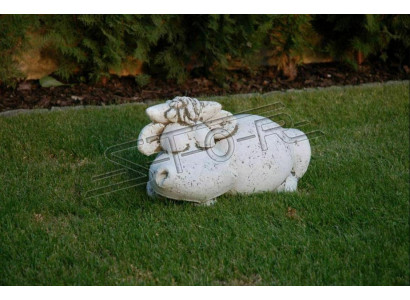 Decorazione da giardino Ippopotamo Terrazza Statue in pietra Figure Decorative Statua