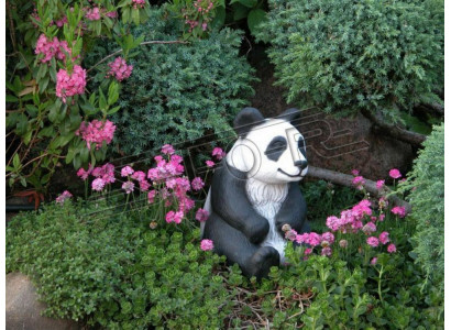 Decorazione del giardino Panda Terrazza Statua in pietra Figura Decorativa Statua