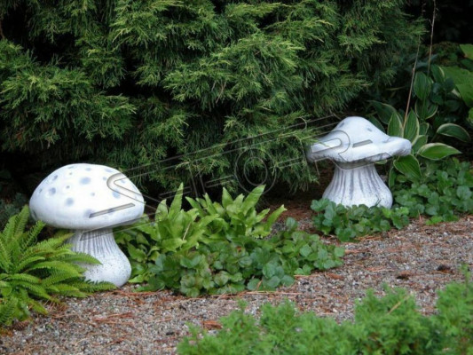 Decorazione del giardino fungo terrazza figure di pietra figura decorazione statua natura
