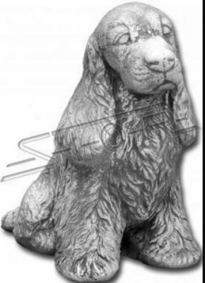 Decorazione del giardino, Cane bianco, Terrazza in pietra, Figure decorative, Statua.