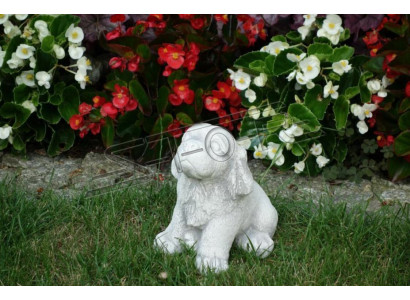Giardino Bianco Decorazione Cane Terrazza Pietra Statua Figure Decorative Statua