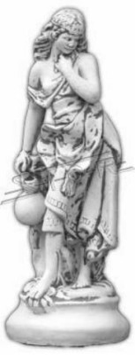 Statua da giardino "Signora Fontaine" 66cm Statua da laghetto in pietra artificiale