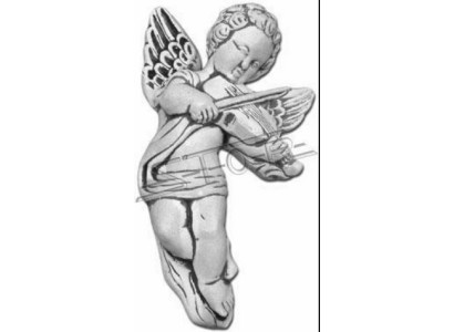 Statua da giardino Angelo Fontana 25 cm Statua per laghetto Umani in pietra fusa