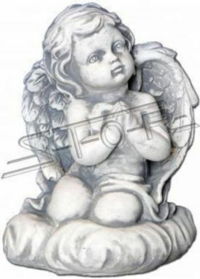 Angelo della fossa, croce classica, decorazione tombale, ornamento tombale, statua in pietra.