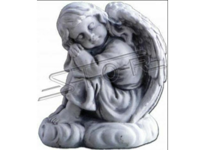 Angelo della fossa Croce Tomba Decorazione Fiori di sepoltura Decorazione Pietra Statua Classica
