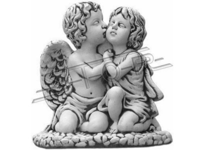 Decorazione per tombe, pietra sepolcrale decorativa, figura di angelo, scultura di Dio sacro.