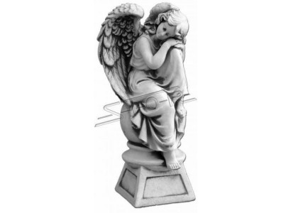 Decorazione tombale in pietra, figura di decorazione scultura angelo dio decorazione sacra