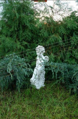Decorazione per tomba, pietra tombale, figura di angelo, scultura, dio, decorazione, sacro.