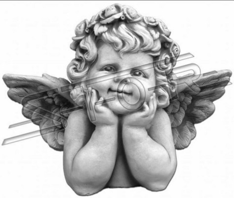 Decorazione per lapide, pietra tombale, decorazione, figura, scultura, angelo, ornamento, dio, sacro.