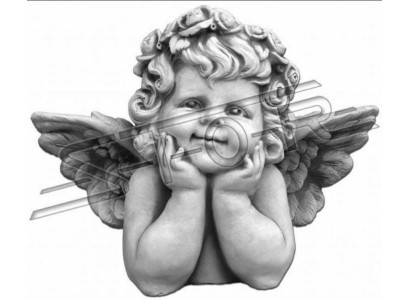 Decorazione per lapide, pietra tombale, decorazione, figura, scultura, angelo, ornamento, dio, sacro.