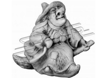 Strega 26cm Scultura Design Statua Figure da Giardino Statue
