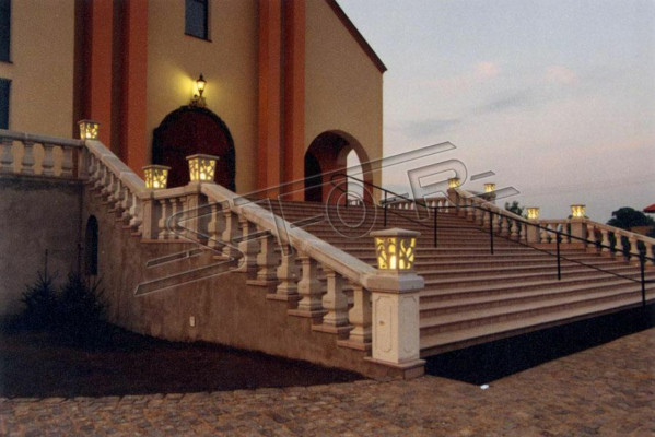 Cestino luminoso per illuminazione esterna a colonne decorazione giardino