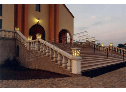 Cestino luminoso per illuminazione esterna a colonne decorazione giardino