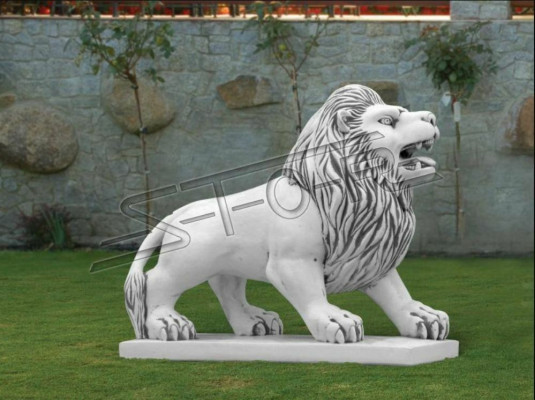 Leone Statua decorativa da giardino Terrazze Giardino Figure Scultura Sculture