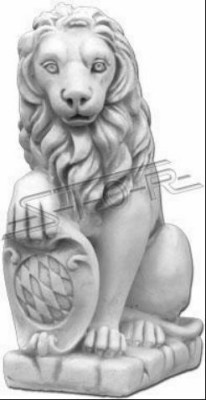 Leone statua da giardino decorativa per terrazze e giardini.