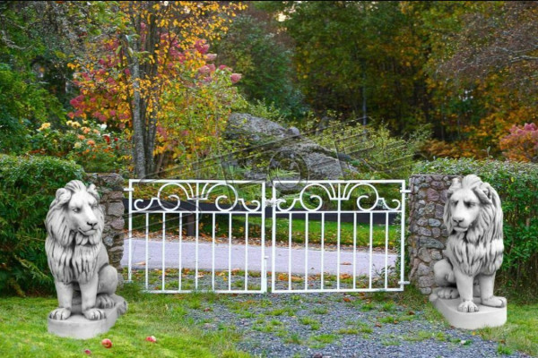 Leone statua da giardino, scultura da giardino terrazza, decorazione figure sculture statue.