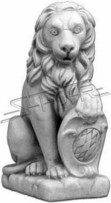 Leone statua da giardino, scultura da giardino terrazza, figure decorative sculture da giardino.