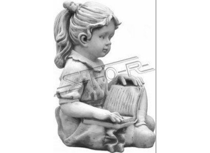Ragazza seduta figura statua figure decorative scultura statue giardino.