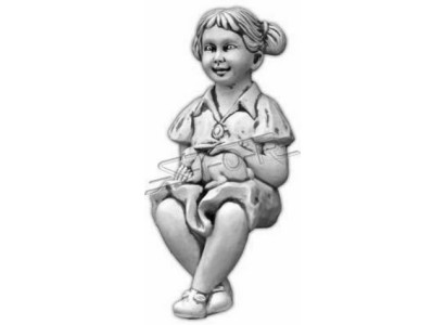 Ragazza seduta figura statua figure scultura decorativa statue giardino.