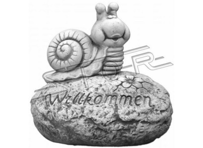 Targa di benvenuto lumaca Targhe di benvenuto Figura da giardino