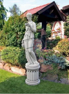 Base 59cm per scultura design statua statuette da giardino figure statue