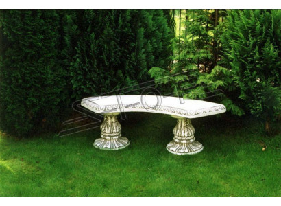 Banca di pietra panche rotonde mobili da giardino per terrazze Statua di 135 cm