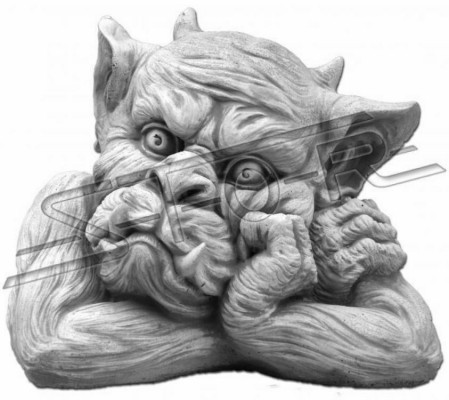 Troll 18cm Scultura Design Statua Figure da Giardino Statuette