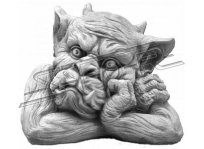 Troll 18cm Scultura Design Statua Figure da Giardino Statuette