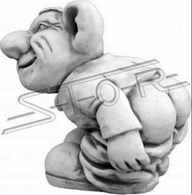 Troll 24cm scultura design figura statua da giardino cifre statue