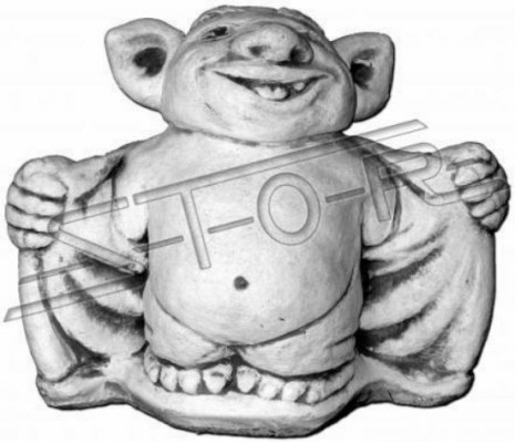 Troll 20cm scultura design figura statua giardino figure statue