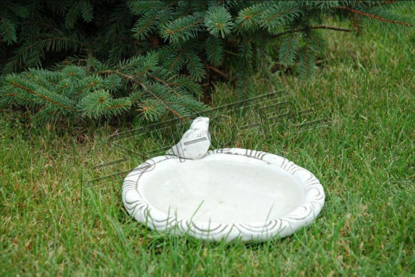 Statua d'uccelli abbeveratoio scultura design figura statua giardino decorazioni statue.